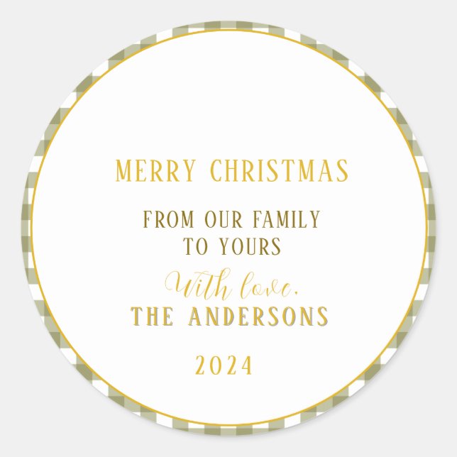 Vintage and Minimalist Christmas Labels (Front)