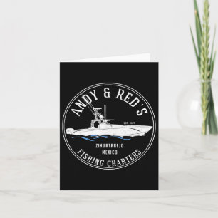 Vintage Andy Red's Fishing Charters Card