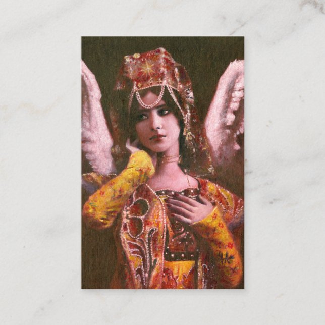 Vintage Angel ACEO Business Card (Front)