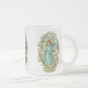 Vintage Angel and Cross Mugs
