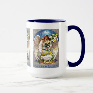 Vintage Angel and Lamb Three Panel, ZSSG Mug