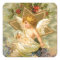 Vintage angel and star christmas holiday sticker