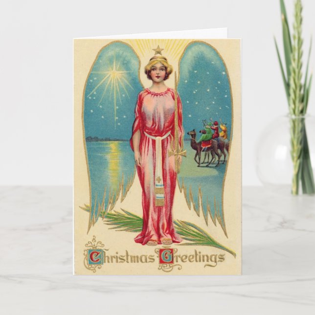 Vintage Angel Christmas Card (Front)