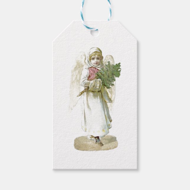 VINTAGE ANGEL CHRISTMAS GIFT TAG (Front)