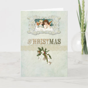 Vintage Angel Christmas Greeting Card