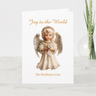 Vintage Angel Christmas  Holiday Card