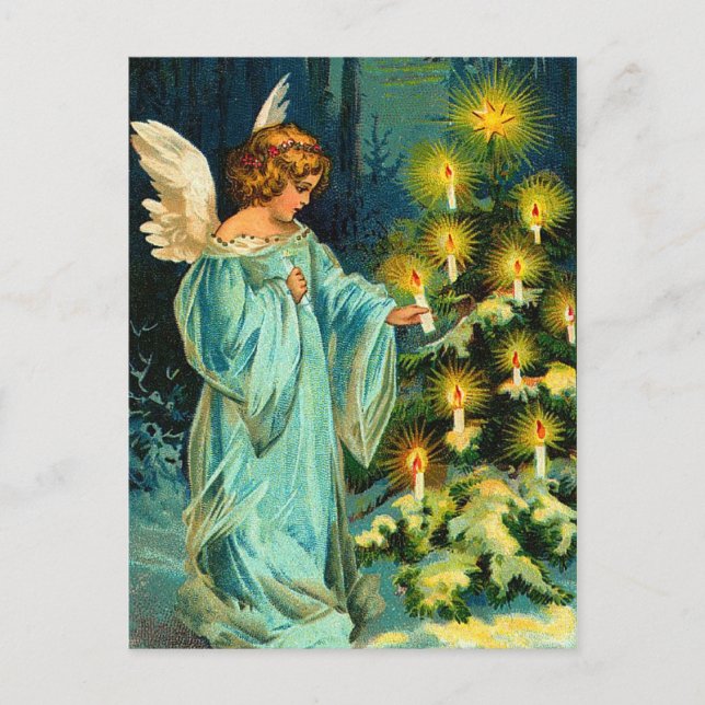 Vintage Angel Christmas Postcards (Front)