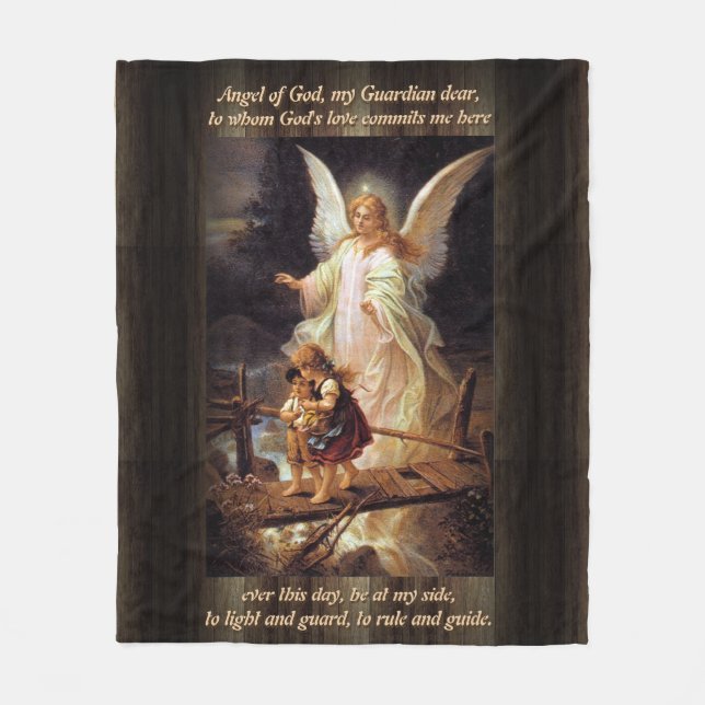 Vintage Angel Fleece Blanket (Front)