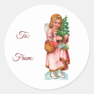 Vintage Angel Gift Stickers