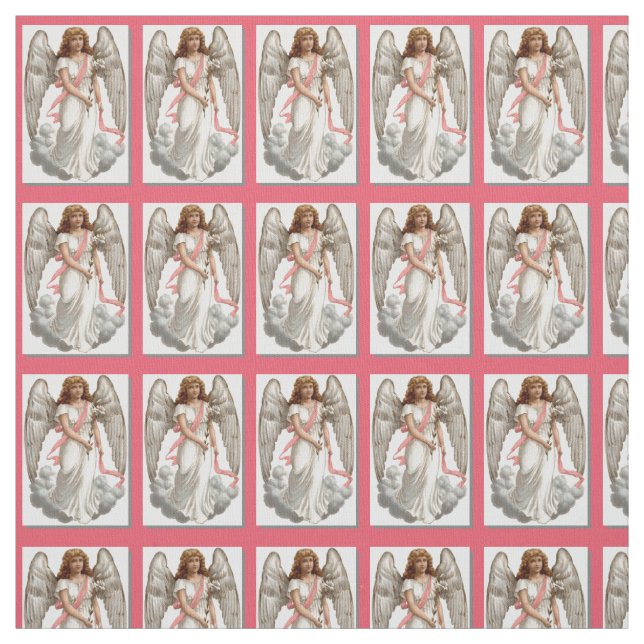 Vintage Angel In White Fabric (Swatch)