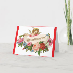 Vintage Angel St. Valentine Holiday Card