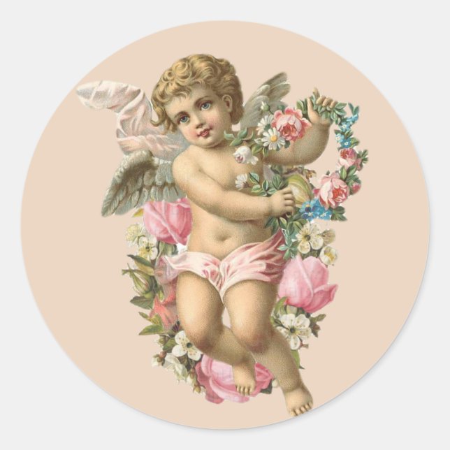 vintage angel stickers (Front)