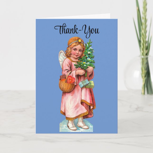 Vintage Angel Thank You Card (Front)