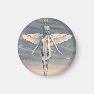 Vintage Angel under the Rainbow Magnet