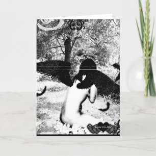 Vintage Angel ver. Black & White Card