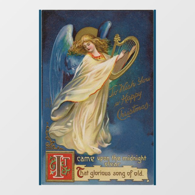 Vintage Angel Window Cling (Sheet)