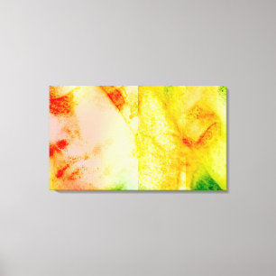 Vintage Angelic Statue Face Wrapped Canvas Print