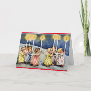 Vintage Angels Birthday Card