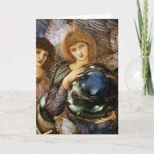 Vintage angels by Burne-Jones Holiday Card