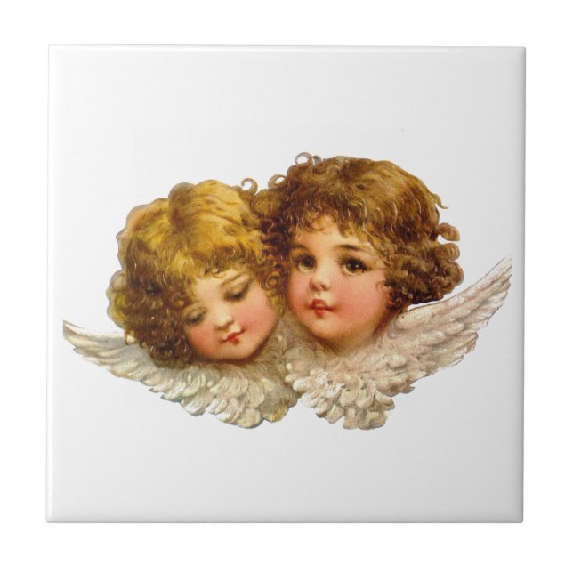 Vintage Angels Ceramic Tile (Front)