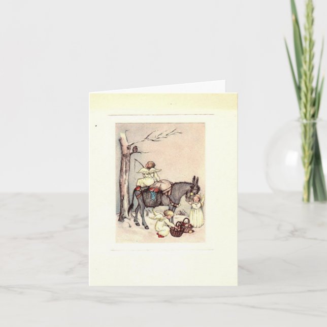Vintage Angels Christmas Card (Front)