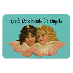 Vintage Angels Flexible Photo Magnet