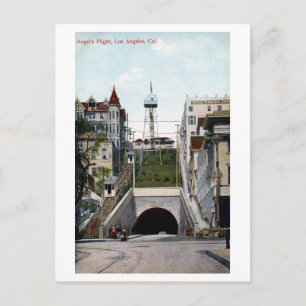 Vintage Angel's Flight Los Angeles Postcard