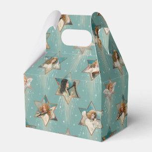 Vintage Angels in Stars with Musical Instruments Favour Box