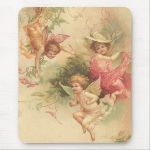 vintage angels mouse mat