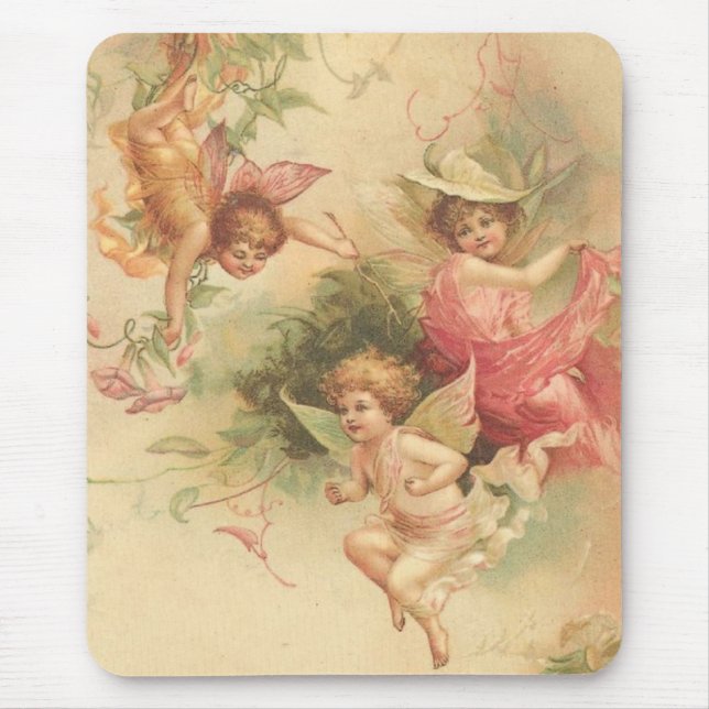 vintage angels mouse mat (Front)