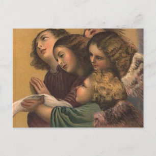 Vintage Angels Painting Postcard