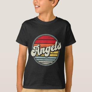 Vintage Angels Sports Name Athletic Text Arch Gift T-Shirt