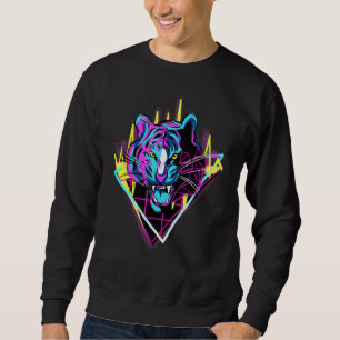 Vintage Anger Tiger Wild Cat Sweatshirt