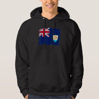 Vintage Anguilla Flag Anguillan Independence Day Hoodie