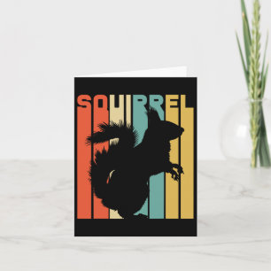 Vintage Animal Earth Day Retro Squirrel Card