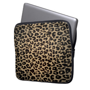 Vintage Animal print fur of leopard Laptop Sleeve