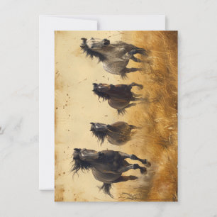 Vintage Animal Scenes Card