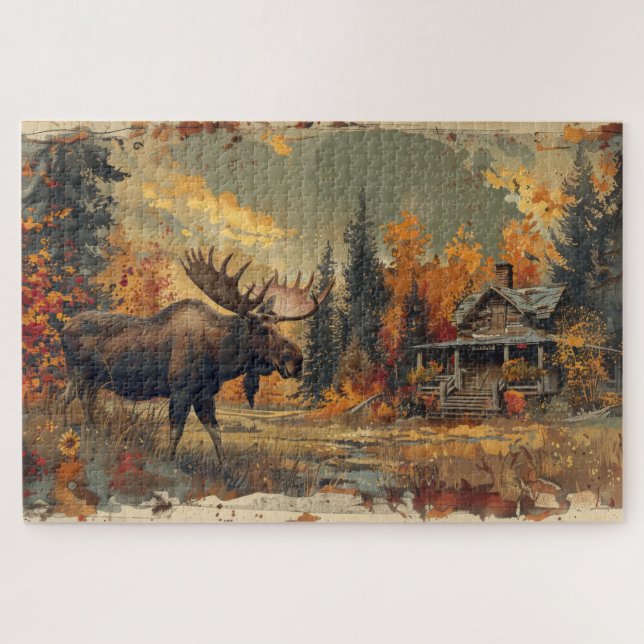 Vintage Animal Scenes Jigsaw Puzzle (Horizontal)