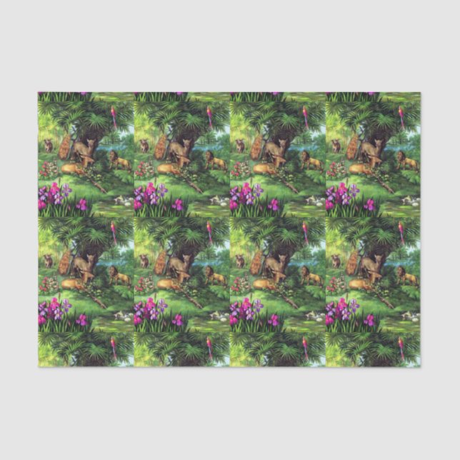 Vintage Animals Tissue Paper (Front)