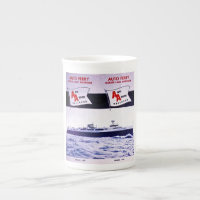Vintage Ann Arbor Railroad Car Ferry Lake Michigan