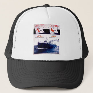 Vintage Ann Arbor Railroad Car Ferry Lake Michigan Trucker Hat