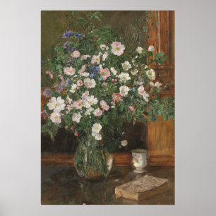 Vintage Anna Munthe-Norstedt Wild Briar Roses Poster