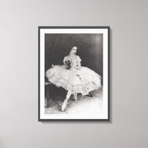 VINTAGE ANNA PAVLOV BALLERINA GISELLE BALLET PRINT