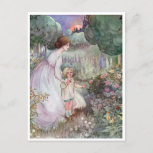 Vintage Anne Anderson Child and Mother Postcard