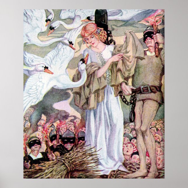 Vintage Anne Anderson Swan Princess Poster (Front)