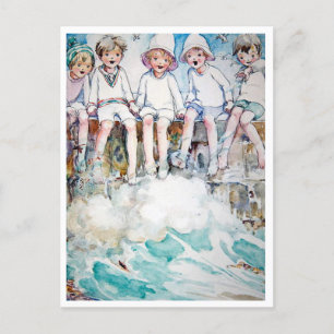 Vintage Anne Anderson The Jetty Postcard