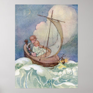 Vintage Anne Anderson Voyage to Fairyland Poster