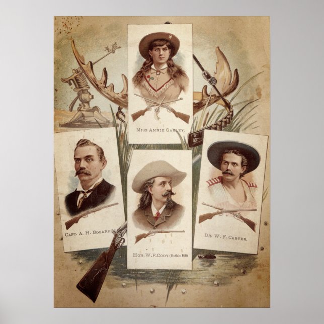 Vintage Annie Oakley & Buffalo Bill Poster (Front)