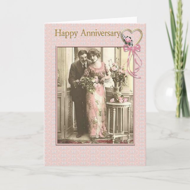 Vintage Anniversary Card (Front)