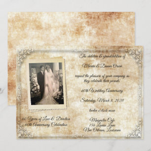 Vintage Anniversary Celebration Invitation